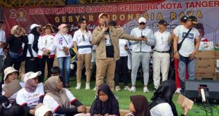 DPC Gerindra Gelar Jalan Sehat, Ratusan Orang Penuhi Alun-Alun Ahmad Yani