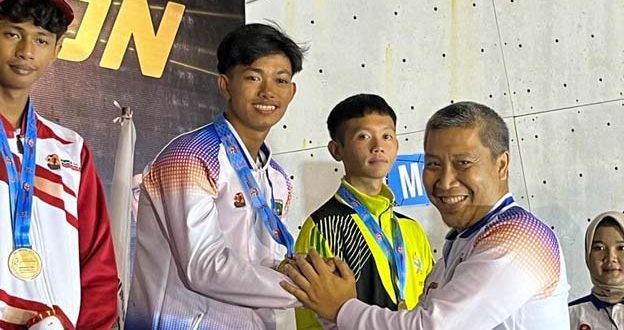 Atlet Panjat Tebing Kota Tangerang Sabet Medali Emas POPNAS XVI