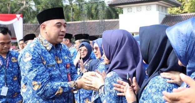 Bupati Zaki Lakukan Apel Terakhir di Masa Jabatannya