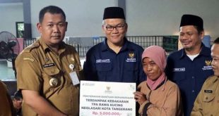 BAZNAS Kota Tangerang Bantu Korban Terdampak TPA Rawa Kucing