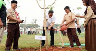 Pj Bupati Tangerang dan Forkopimda Tanam 100 Pohon di Suvarna Sutera