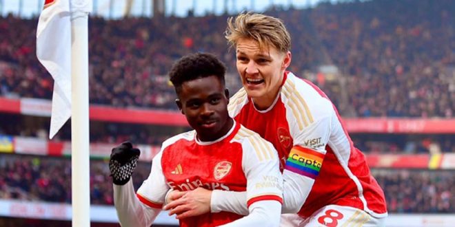 Arsenal 2-1 Wolves: Martin Odegaard Mencetak Gol Kemenangan