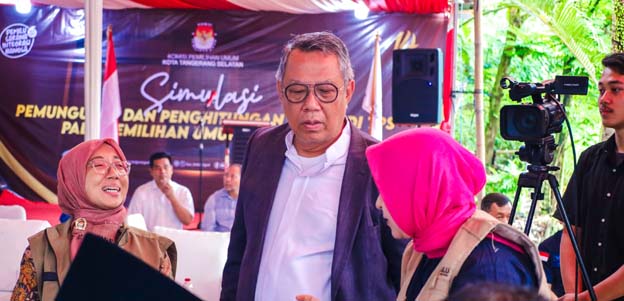 Simulasi Pemungutan Suara, Benyamin Pastikan Kesiapan Pemilu