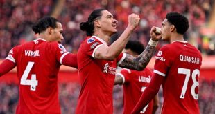 Hasil Pertandingan Liga Premier, Liverpool vs Burnley: Skor 3-1