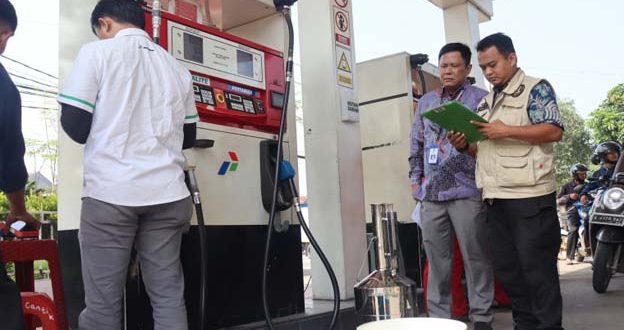 Jelang Arus Mudik, Pemkab Tangerang Cek Alat Ukur SPBU