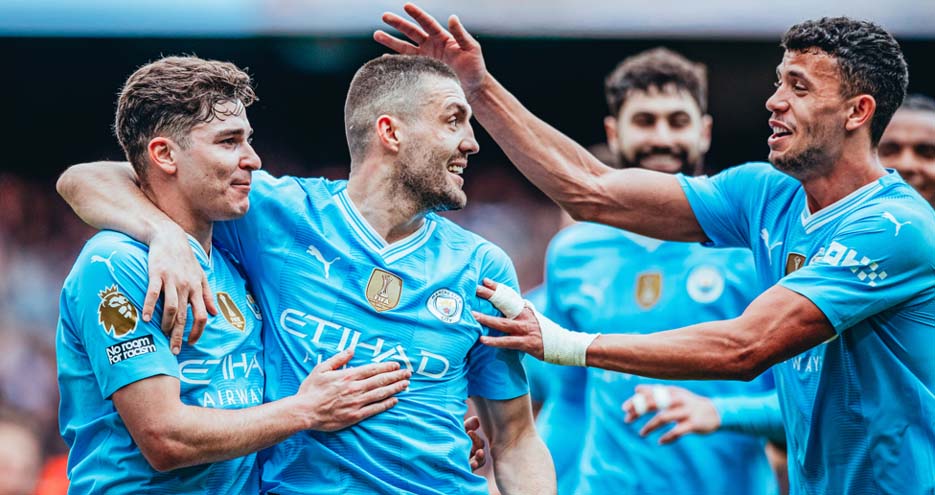 Manchester City Raih Kemenangan Telak 5-1 Atas Luton Town