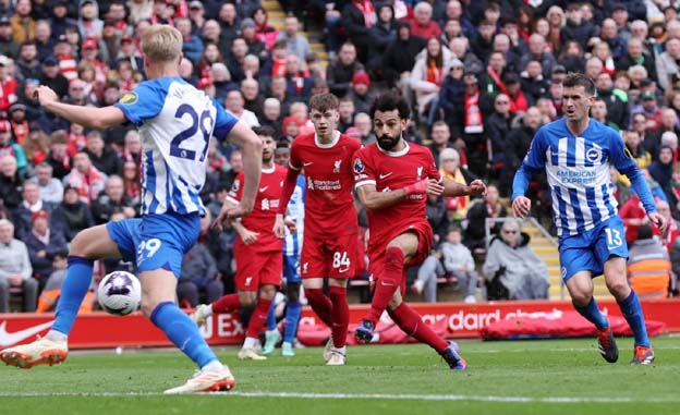 Hasil Pertandingan Liverpool vs Brighton: Skor 2-1