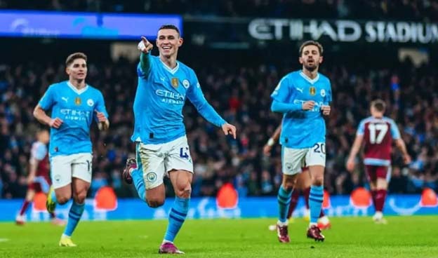 Hasil Pertandingan Manchester City vs Aston Villa: Skor 4-1