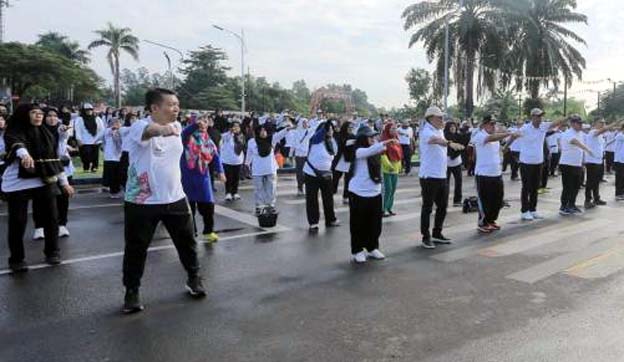 Pemkot dan Kemenag Kota Tangerang Launching Senam Sehat Haji