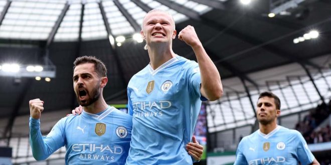 Erling Haaland Bawa Man City Menang 5-1 Atas Wolves