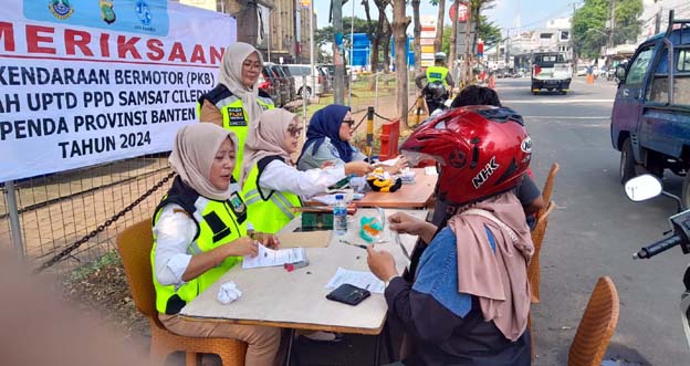 Samsat Ciledug Gelar Razia Pajak Kendaraan Bermotor