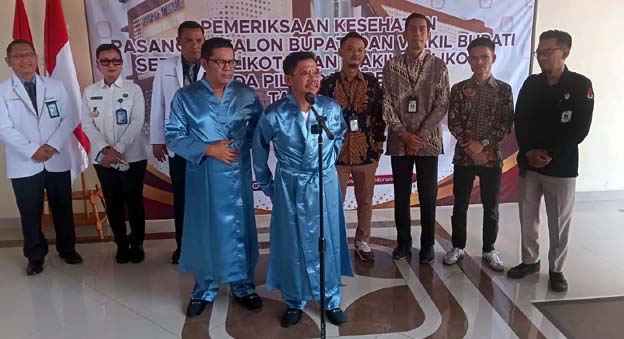 KPU Kota Tangerang Gelar Tes Kesehatan 3 Paslon di RSUP Dr Sitanala