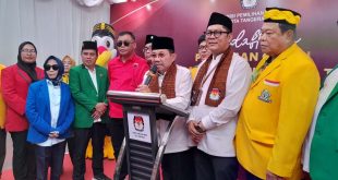 Jelang Pilkada 2024, Paslon Sachrudin-Maryono Resmi Mendaftar di KPU Kota Tangerang