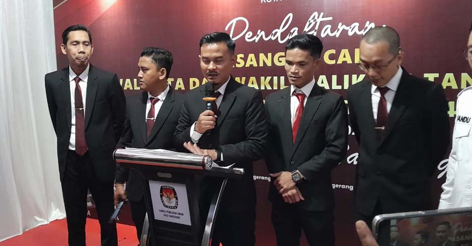 KPU Kota Tangerang Menerima Pendaftaran 3 Paslon Pilkada 2024