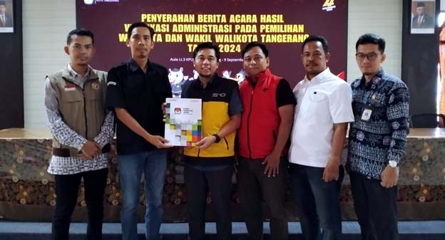 KPU Kota Tangerang Serahkan Dokumen Hasil Tes Kesehatan 3 Paslon Pilkada