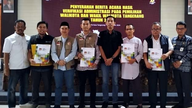 KPU Kota Tangerang Serahkan Dokumen Hasil Tes Kesehatan 3 Paslon Pilkada