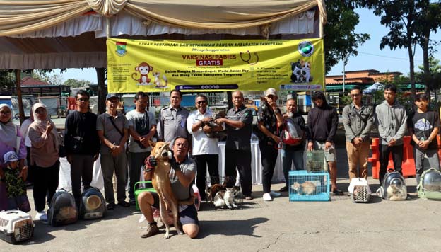 Pemkab Tangerang Gelar Vaksin Rabies Gratis Hewan Peliharaan