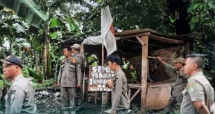 Kecamatan Larangan Tindak Oknum Pembakaran Sampah di Lingkungan