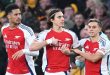 Calafiori Bawa Arsenal Kalahkan Wolverhampton 1-0 di Molineux