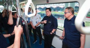 Erick Thohir Menjajal Transportasi Kereta Bandara Soetta