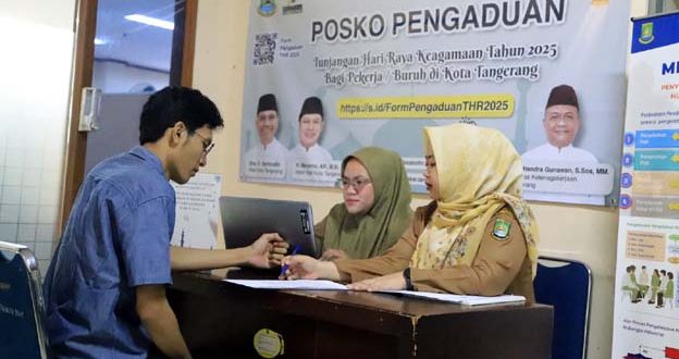 Disnaker Kota Tangerang Buka Posko Pengaduan THR 2025