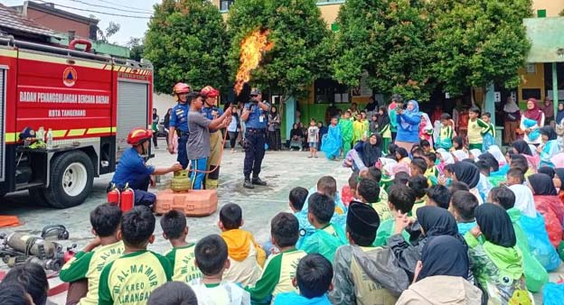BPBD Kota Tangerang Berikan Pelatihan dan Simulasi di Sekolah