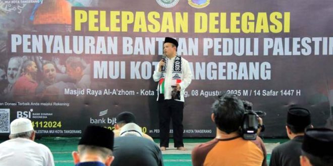Wakil Ketua DPRD Dampingi MUI Kota Tangerang Kirim Bantuan ke Palestina