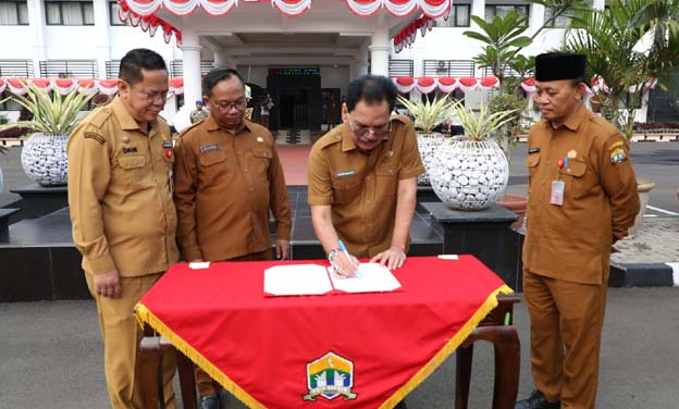 Pemkot Serang Tandatangani Piagam Audit Intern Inspektorat