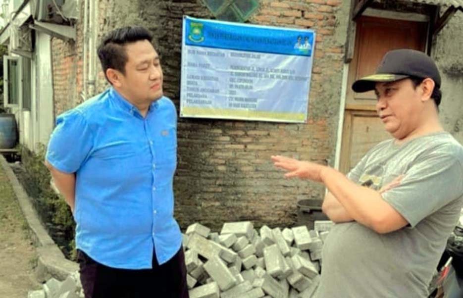 Anggota Komisi IV DPRD Kota Tangerang Perbaikan Jalan Warga di Kelurahan Ketapang