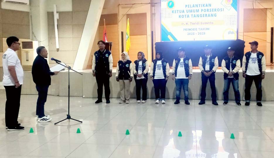 Pelantikan Porserosi Kota Tangerang, Turidi Susanto: Mencari Atlet Pelajar