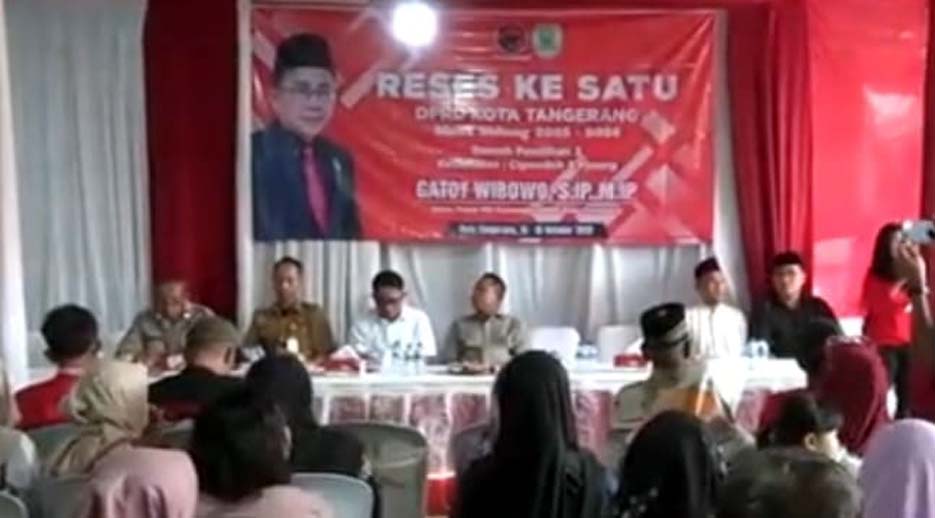 Anggota Komisi III DPRD Kota Tangerang, Gatot Wibowo Gelar Reses di Kunciran