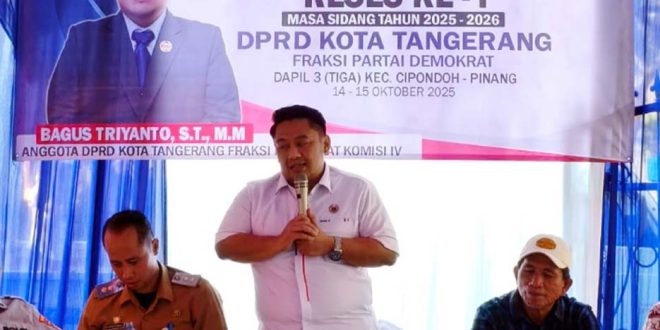 Anggota DPRD Kota Tangerang Bagus Triyanto Serap Aspirasi Gelar Reses di Kunciran