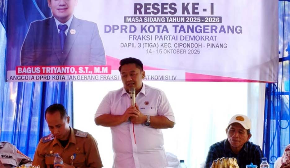 Anggota DPRD Kota Tangerang Bagus Triyanto Serap Aspirasi Gelar Reses di Kunciran