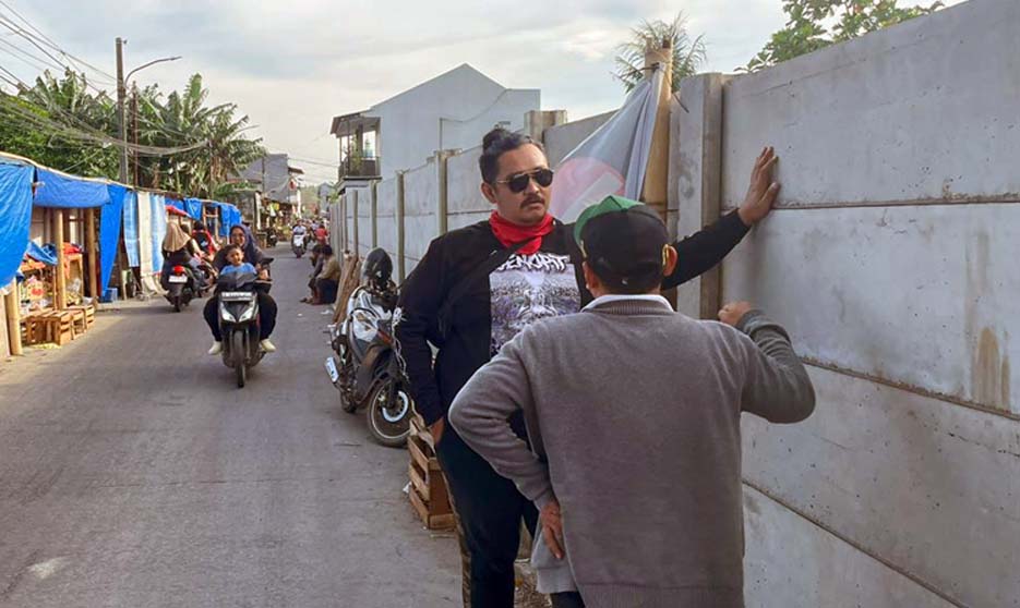 Jalan Warga Kedaung Ditutup, Wakil Ketua DPRD Tinjau ke Lokasi