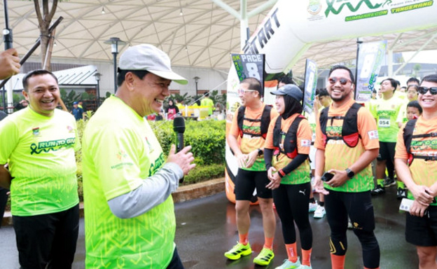 Run to Give For Sumatra, Bupati Maesyal Ajak Warga Berbagi Kepedulian
