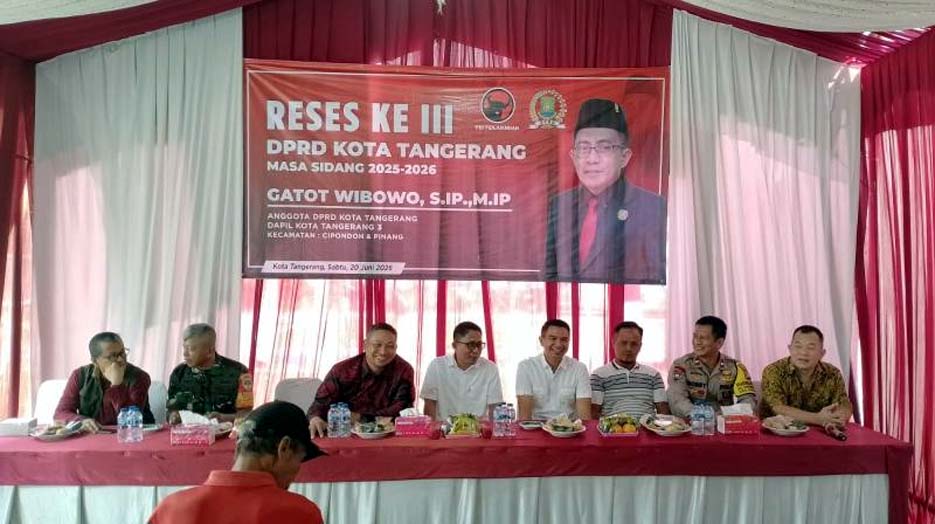 Anggota Komisi III DPRD Gatot Wibowo Gelar Reses Ketiga