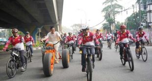 Gowes BerSAMA HUT ke-81 RI, Sachrudin Ajak Warga Terus Kompak