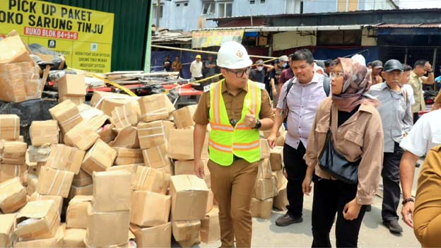 Pemkot Tangsel Tangani Pemulihan Pedagang Pasar Cimanggis Pascaledakan